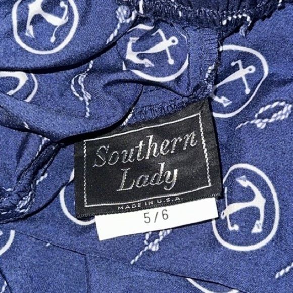 Vintage Nautical Wide Leg Polyester Dress Shorts Women 5/6 Casual Preppy Dressy - Picture 7 of 9